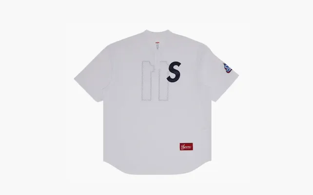 Одежда Supreme S Logo Baseball Henley «White» belye