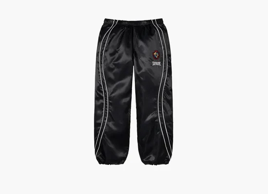 Одежда Supreme Satin Track Pant «Black» chyernye
