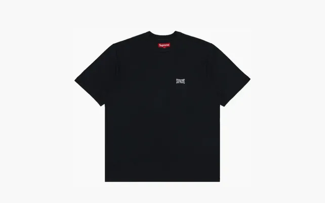 Одежда Supreme Warm Up Washed Short-Sleeve Top «Black» chyernye