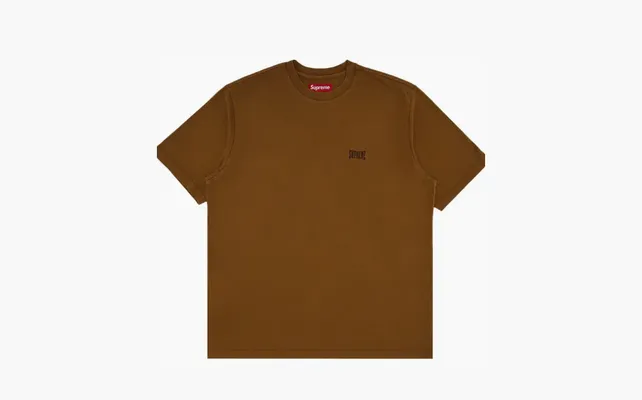 Одежда Supreme Warm Up Washed Short-Sleeve Top «Brown» korichnevye