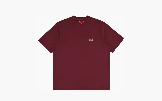 Одежда Supreme Warm Up Washed Short-Sleeve Top «Maroon» krasnye 