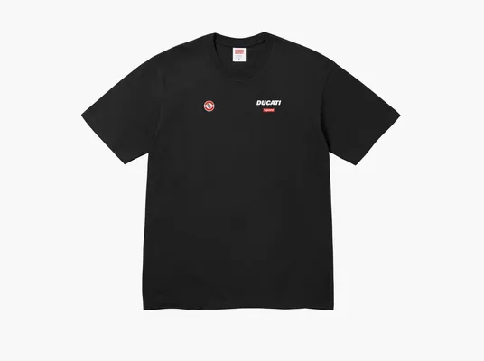 Одежда Supreme x Ducati Logo Tee «Black» черный