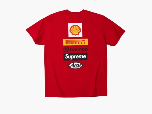 Одежда Supreme x Ducati Logo Tee «Red» красный