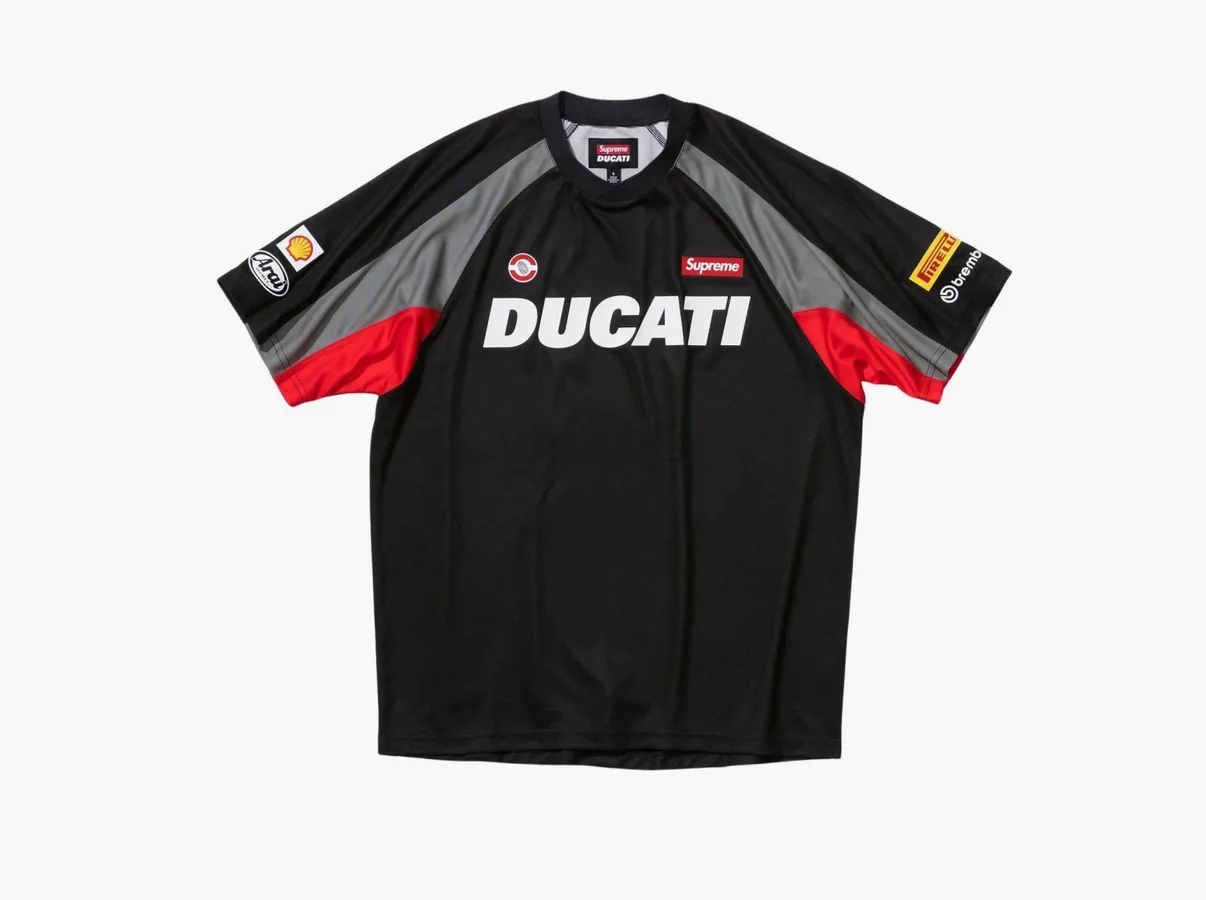 Supreme x Ducati Soccer Jersey «Black»