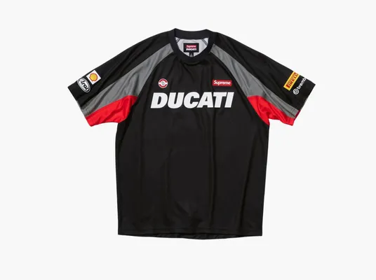 Одежда Supreme x Ducati Soccer Jersey «Black» черный