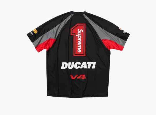 Одежда Supreme x Ducati Soccer Jersey «Black» черный