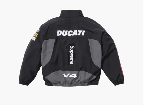 Одежда Supreme x Ducati Track Jacket «Black» черный