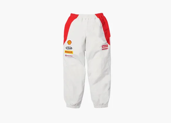 Одежда Supreme x Ducati Track Pant «Light Grey» серый