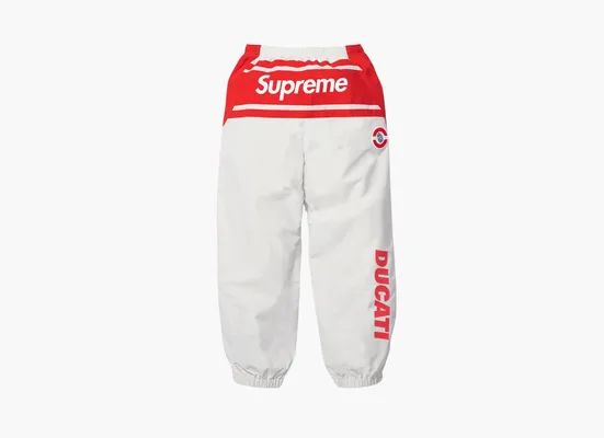 Одежда Supreme x Ducati Track Pant «Light Grey» серый
