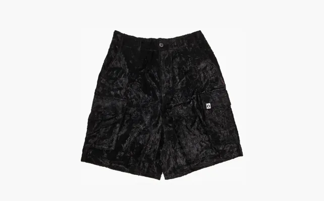 Одежда Supreme x Goodenough Crushed Rayon Pile Cargo Short «Black» chyernye