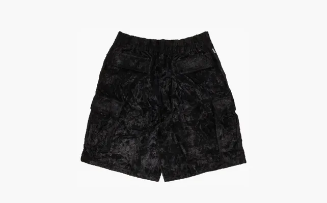 Одежда Supreme x Goodenough Crushed Rayon Pile Cargo Short «Black» chyernye
