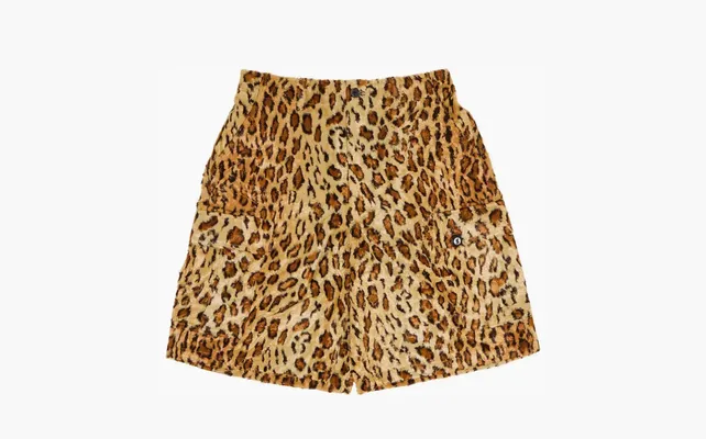 Одежда Supreme x Goodenough Crushed Rayon Pile Cargo Short «Leopard» korichnevye