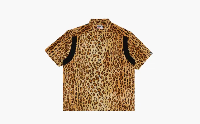 Одежда Supreme x Goodenough Crushed Rayon Pile Short-Sleeve Shirt «Leopard» korichnevye