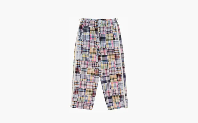 Одежда Supreme x Goodenough Patchwork Madras Full Zip Track Pant «Multicolor» raznotsvetnye