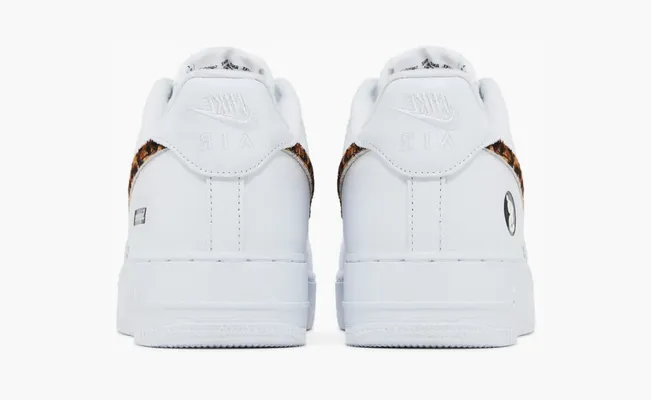 Кроссовки Supreme x GOODENOUGH x Air Force 1 Low «White Cheetah Print» belye