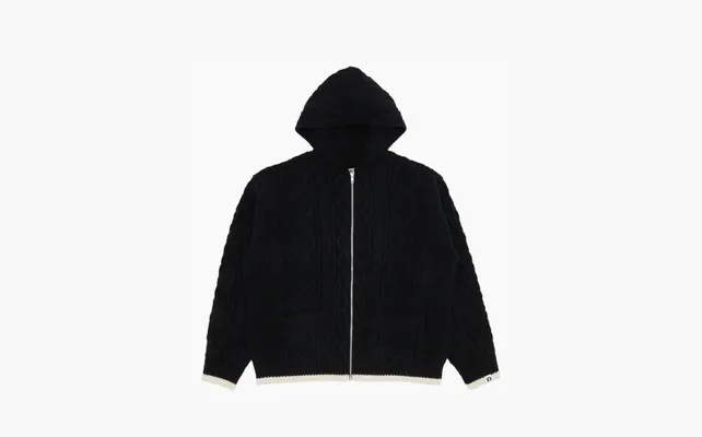 Одежда Supreme x Goodenough Zip Up Hooded Sweater «Black» chyernye