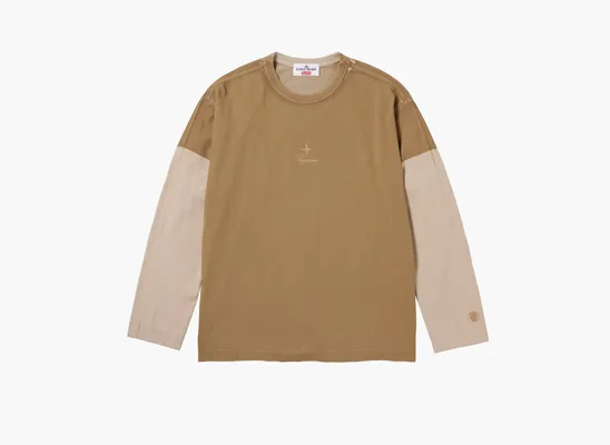 Одежда Supreme x Stone Island L/S Top «Tan» bezhevye