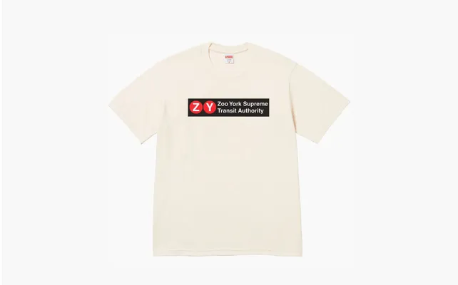Одежда Supreme Zoo York Transit Tee «White» belye