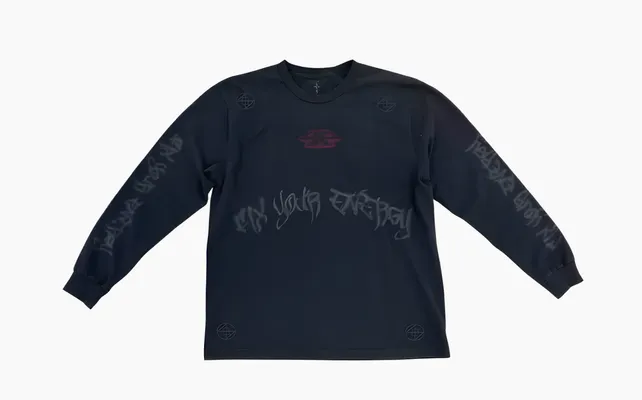 Одежда Travis Scott Fix Your Energy Longsleeve «Blue» sinie
