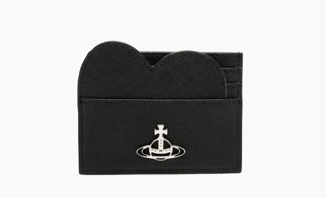 Картхолдеры Vivienne Westwood Heart Card Holder «Black» chyernye
