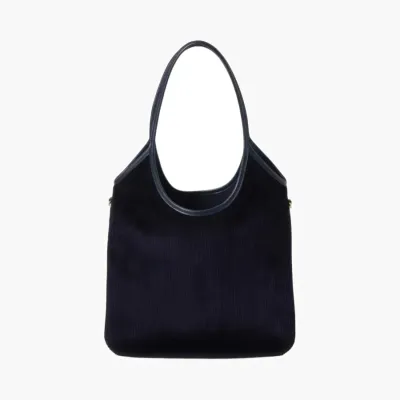 Сумки Miu Miu Ivy corduroy shopping bag «Navy» синий