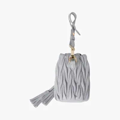 Сумки Miu Miu Matelassé Nappa Leather Micro Bag «Cornflower» lightBlue