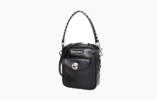 Сумки Miu Miu Solitaire Shoulder Bag «Black» черный