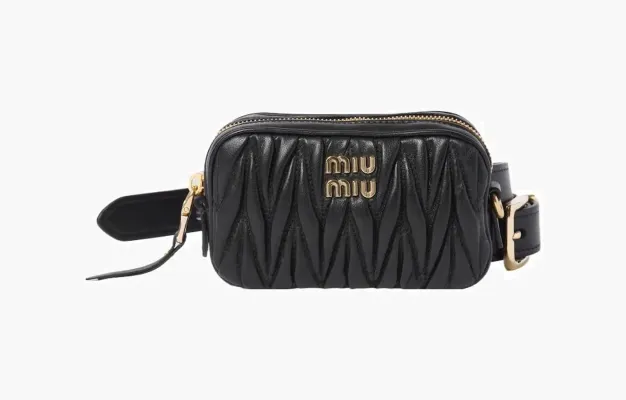 Сумки Miu Miu Women Belt with Matelassé Pouch «Black» черный