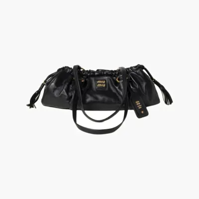Сумки Miu Miu Joie nappa leather bag «Black» черный