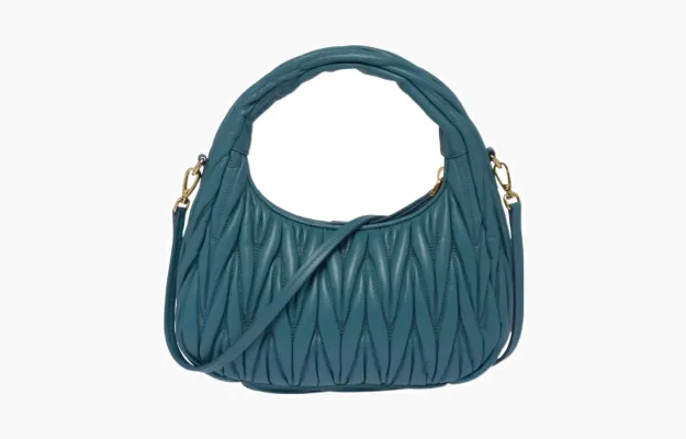 Сумки Miu Miu Wander Materasse Nappa Leather Mini Hobo Tote Bag «Blue» lightBlue