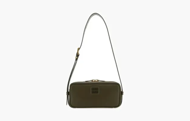 Сумки Miu Miu Nappa Shoulder Bag 'Military' зеленый
