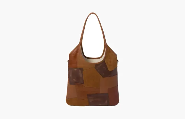 Сумки Miu Miu Ivy Leather Patchwork Bag «Cognac» коричневый
