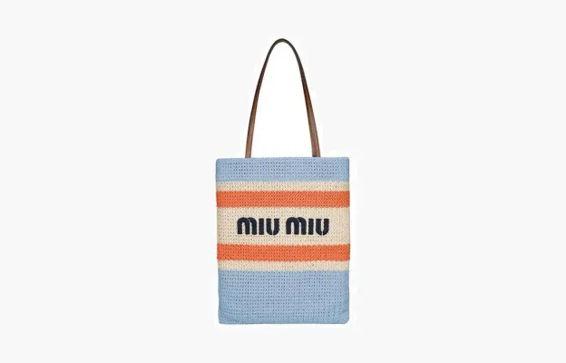 Сумки Miu Miu Logo Tote Bag «Blue» lightBlue