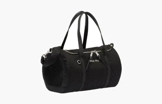 Сумки Miu Miu Mesh Pet Carrier Bag «Black» черный