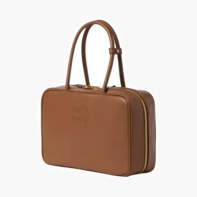 Сумки Miu Miu Softy Bauletto Handbag «Cognac» коричневый